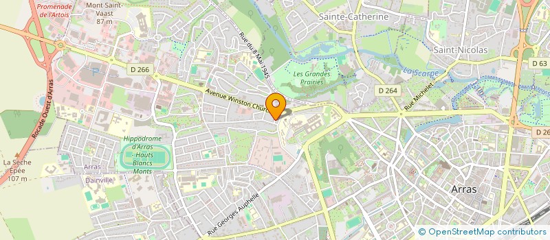 localisation de l'entreprise SOLIDARITE PARTAGE à ARRAS