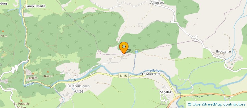 localisation de l'entreprise SOLIDARITE PAYSANS ARIEGE à ALLIERES