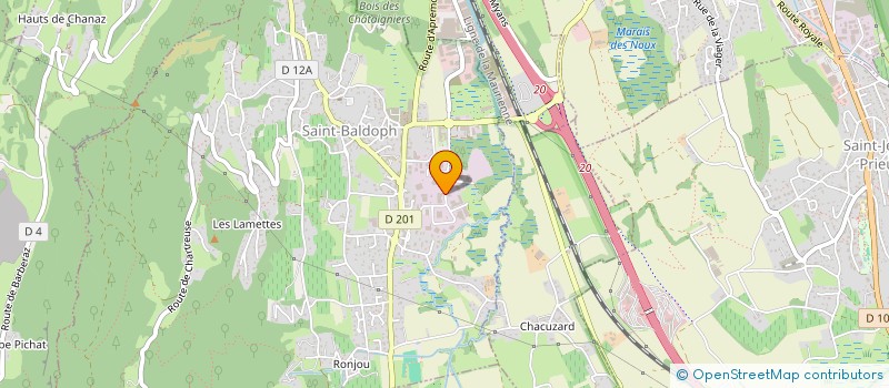 localisation de l'entreprise SOLIDARITE PAYSANS DES PAYS DE SAVOIE  SAINT-BALDOPH