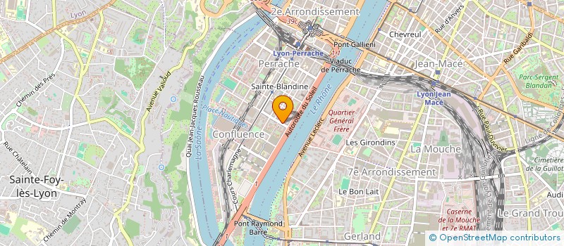 localisation de l'entreprise SOLIDARITE PERRACHE ET CONFLUENCE à LYON