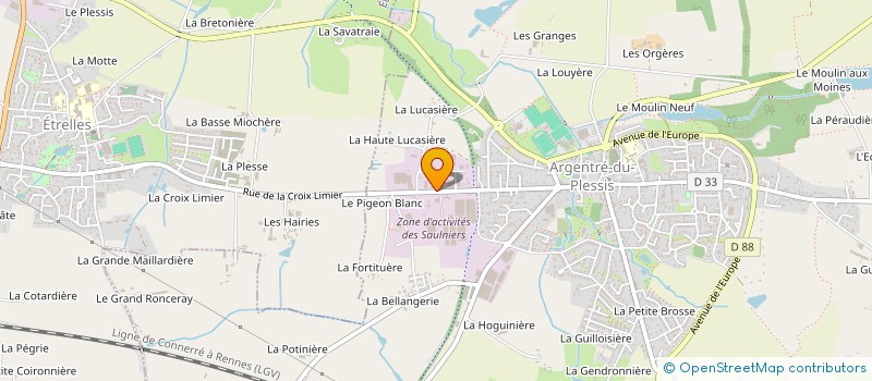 localisation de l'entreprise SOLIDARITE POMPIERS LIBAN à ARGENTRE-DU-PLESSIS