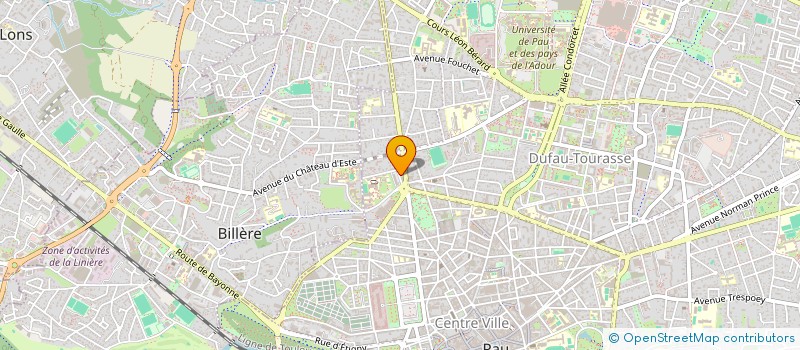 localisation de l'entreprise SOLIDARITE POSITIVE ENTRAIDE SIDA à PAU