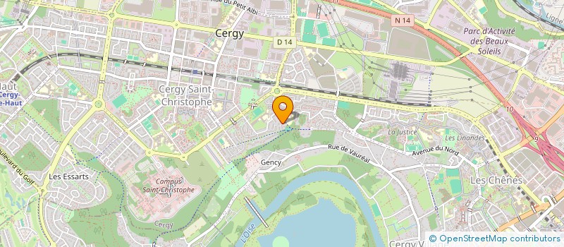 localisation de l'entreprise SOLIDARITE POUR L'ACTION ET LA FRATERNITE  CERGY