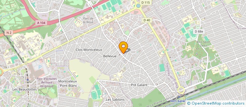 localisation de l'entreprise SOLIDARITE SANS FRONT DHIER (SSFD)  VILLEPINTE