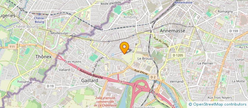 localisation de l'entreprise SOLIDARITE SANS FRONTIERE à ANNEMASSE