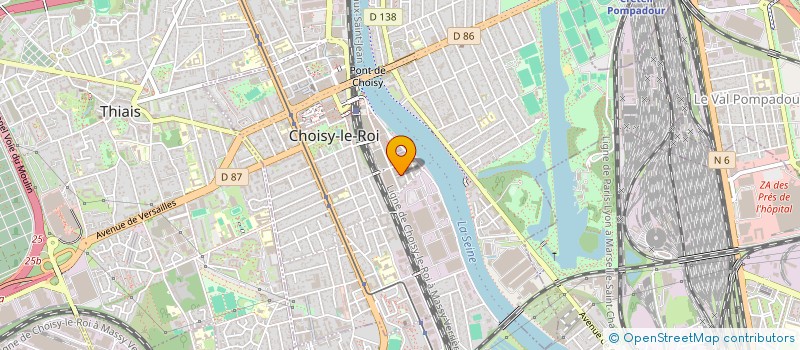 localisation de l'entreprise SOLIDARITE SANS FRONTIERE  SSF à CHOISY-LE-ROI