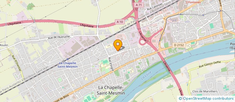 localisation de l'entreprise SOLIDARITE SANS FRONTIERES à LA CHAPELLE-SAINT-MESMIN