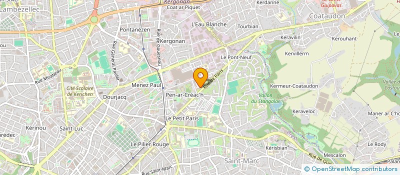 localisation de l'entreprise SOLIDARITE-SANTE-BREST à BREST