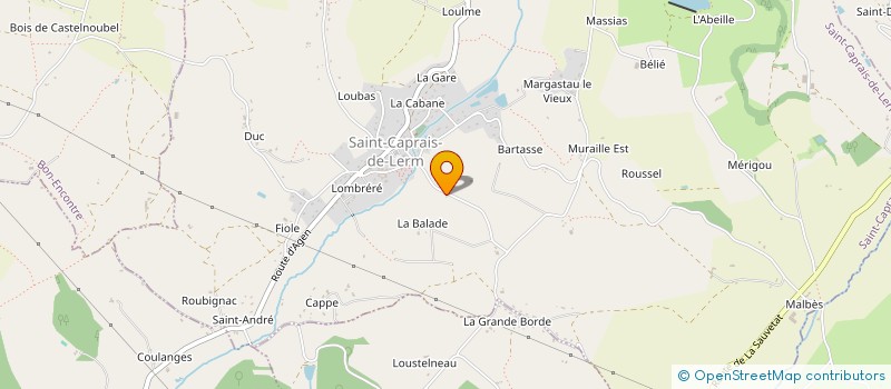 localisation de l'entreprise SOLIDARITE SEISME ATLAS  SAINT-CAPRAIS-DE-LERM