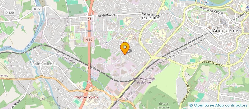 localisation de l'entreprise SOLIDARITE SPORTS ET HANDICAPS à ANGOULEME