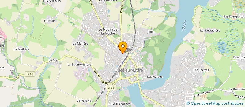 localisation de l'entreprise SOLIDARITE SUCEENNE AVEC LES REFUGIES  SUCE-SUR-ERDRE