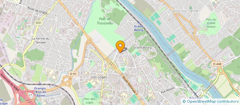 localisation de l'entreprise SOLIDARITE VITALITE DANSE SPORT  EVRY-COURCOURONNES