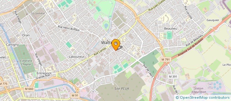 localisation de l'entreprise SOLIDARITED  WATTRELOS