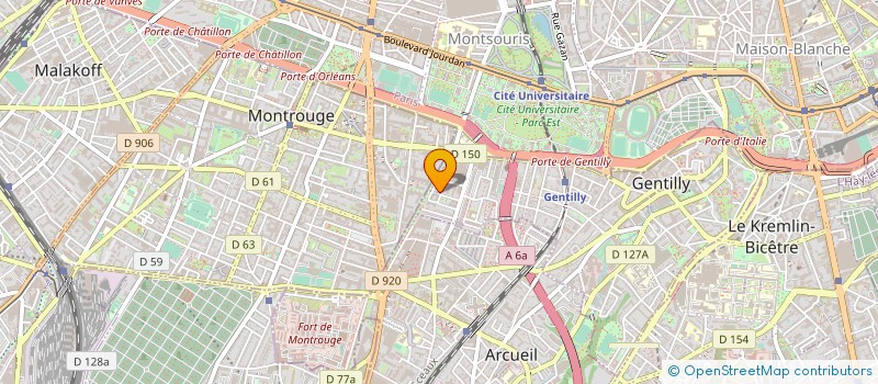 localisation de l'entreprise SOLIDARITES AUX PERSONNES DEFAVORISEES D'AFRIQUE   SPDA  GENTILLY