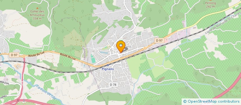 localisation de l'entreprise SOLIDARITES COEUR DU VAR  PIGNANS