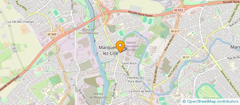 localisation de l'entreprise SOLIDARITES ET ENTRAIDE MARQUETTE LEZ LILLE ET WAMBRECHIES  MARQUETTE LEZ LILLE