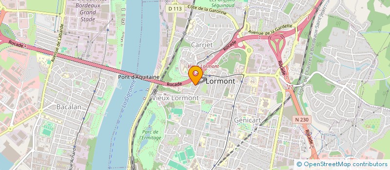 localisation de l'entreprise SOLIDARITES FRANCE-TIERS-MONDE  LORMONT