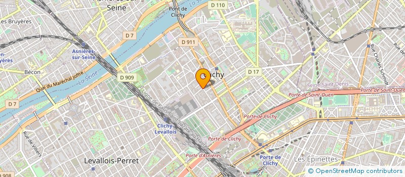 localisation de l'entreprise SOLIDARITES INTERNATIONAL à CLICHY
