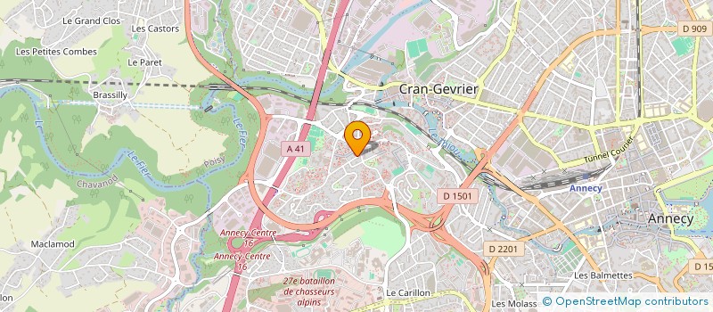 localisation de l'entreprise SOLIDARITES SANS FRONTIERE 74 à ANNECY