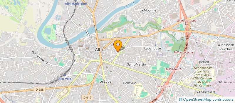 localisation de l'entreprise SOLIDASANTE 81 à ALBI