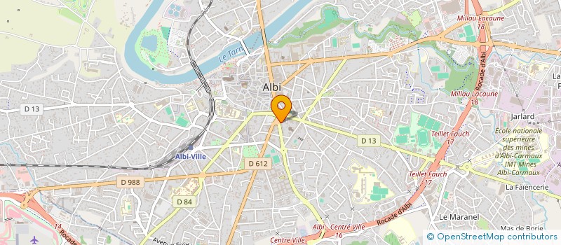 localisation de l'entreprise SOLIDE  ALBI