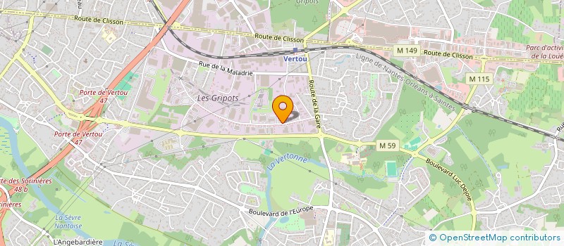 localisation de l'entreprise SOLIDE BAT  VERTOU