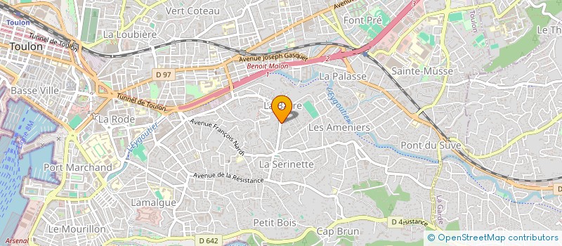 localisation de l'entreprise SOLIDOR  TOULON