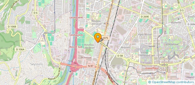 localisation de l'entreprise SOLIDQARE à GRENOBLE