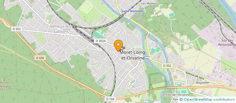 localisation de l'entreprise SOLIDUNE  MORET-LOING-ET-ORVANNE