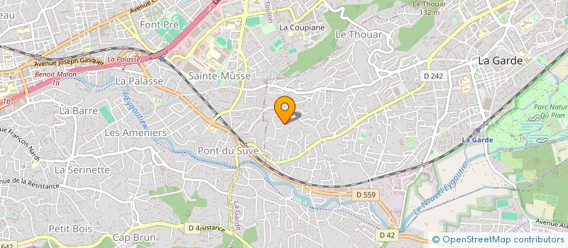 localisation de l'entreprise SOLIDUS  LA GARDE