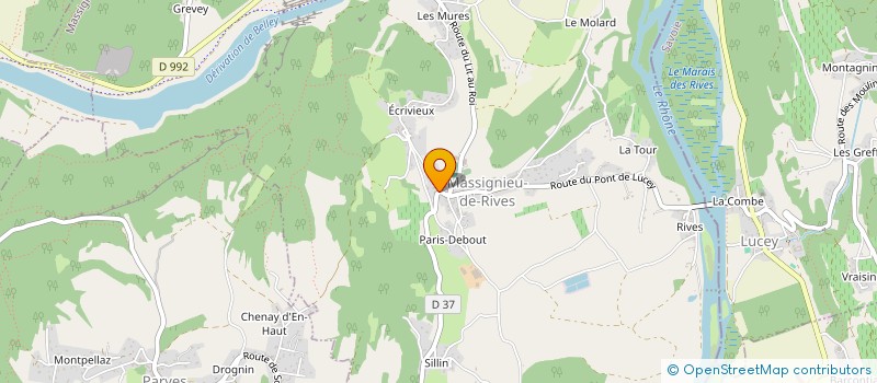 localisation de l'entreprise SOLIENNE  MASSIGNIEU-DE-RIVES