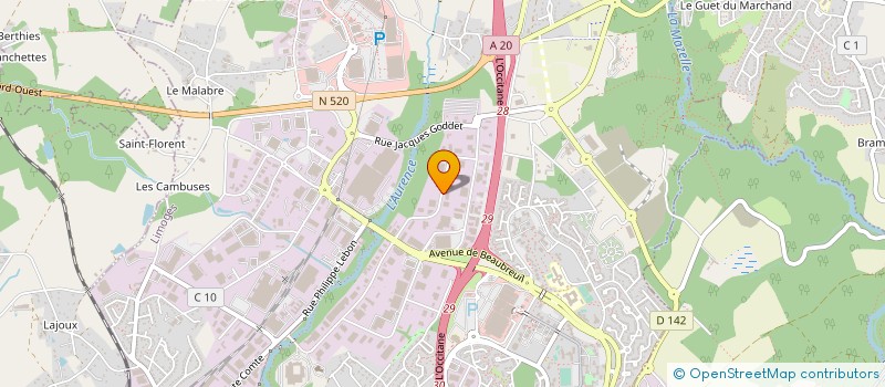 localisation de l'entreprise SOLIF à LIMOGES