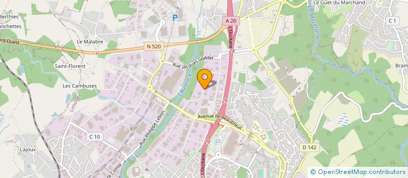 localisation de l'entreprise SOLIF ET COMPAGNIE à LIMOGES