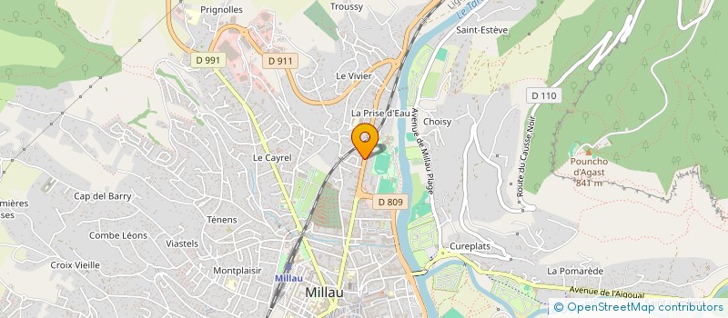 localisation de l'entreprise SOLIFAN  MILLAU