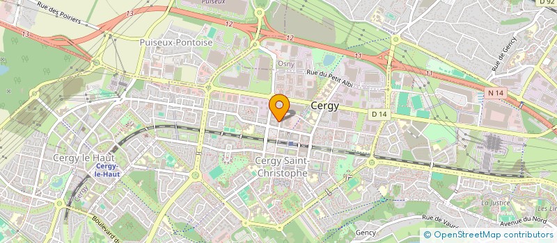 localisation de l'entreprise SOLIGARAGE AUTO LIA  CERGY