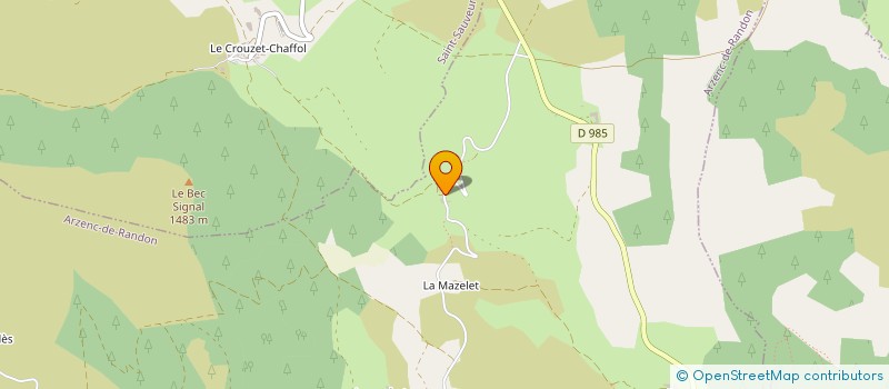 localisation de l'entreprise SOLIGNAC ENERGIE  ARZENC-DE-RANDON