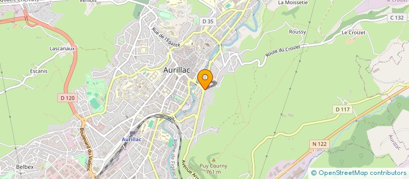 localisation de l'entreprise SOLIHA AGENCE IMMOBILIERE SOCIALE AUVERGNE  AURILLAC