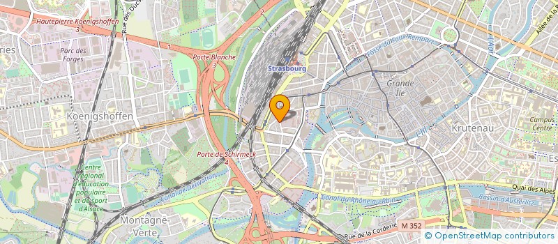 localisation de l'entreprise SOLIHA ALSACE à STRASBOURG