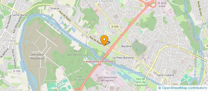 localisation de l'entreprise SOLIHA CHARENTE  SAINT-YRIEIX-SUR-CHARENTE