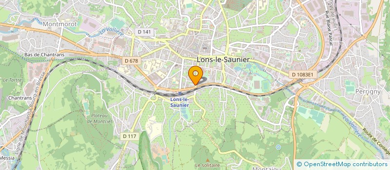 localisation de l'entreprise SOLIHA JURA- SAONE ET LOIRE à LONS-LE-SAUNIER