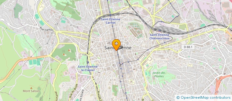 localisation de l'entreprise SOLIHA LOIRE - PUY DE DOME SOLIDAIRES POUR L'HABITAT à SAINT-ETIENNE