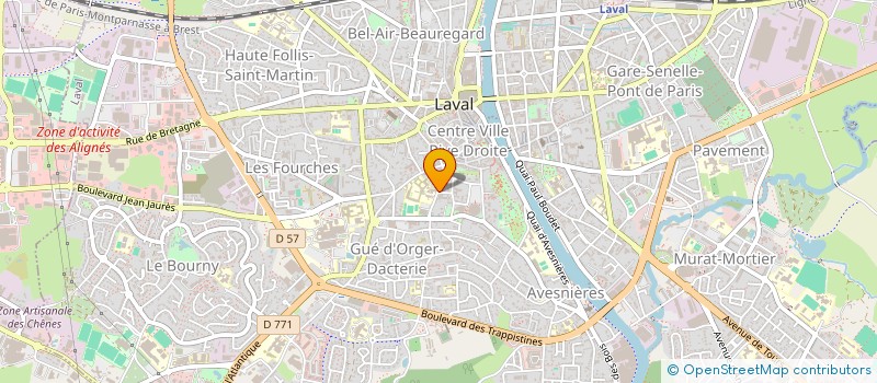 localisation de l'entreprise SOLIHA (SOLIDAIRES POUR L'HABITAT) à LAVAL