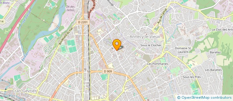localisation de l'entreprise SOLIHA SOLIDAIRES POUR L'HABITAT BATISSEUR DE LOGEMENT D'INSERTION à ANNECY