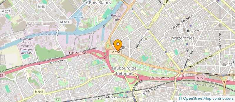 localisation de l'entreprise SOLIHA- SOLIDAIRES POUR L HABITAT  UNION TERRITORIALE HAUTS DE FRANCE  LILLE