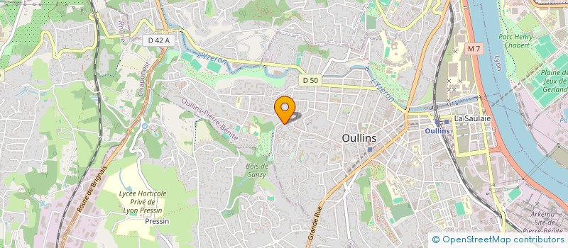 localisation de l'entreprise SOLILUNE  OULLINS-PIERRE-BENITE