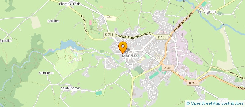 localisation de l'entreprise SOLIMAR à MAURIAC