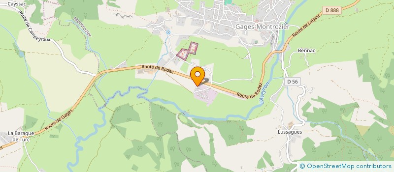 localisation de l'entreprise SOLIMAYRAND  MONTROZIER