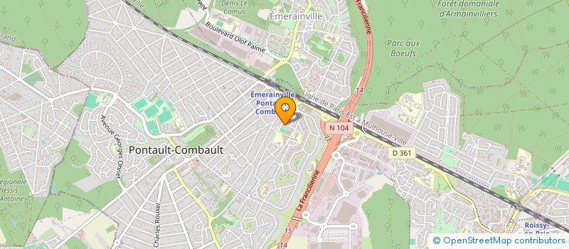 localisation de l'entreprise SOLIMMO à PONTAULT-COMBAULT