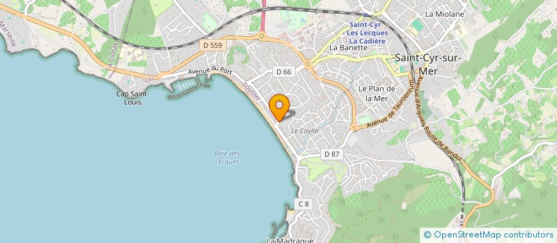 localisation de l'entreprise SOLIMO à SAINT-CYR-SUR-MER