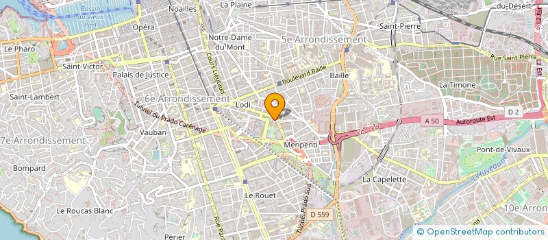 localisation de l'entreprise SOLIMUT MUTUELLE PERSONNELS ORGANISMES SOCIAUX à MARSEILLE